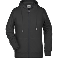 Ladies' Zip Hoody - Black