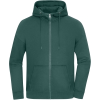 Oversized Hooded Jacket UNISEX - Smoky green