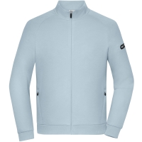 Men's Zip Jacket Interlock  OCS Blended & RCS - Milky blue