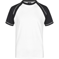 Men's Raglan-T - White/black