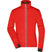 Ladies' Sports Softshell Jacket - Bright orange/black