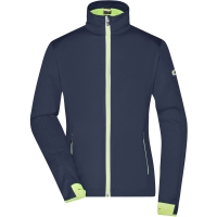 Ladies' Sports Softshell Jacket - Navy/bright yellow