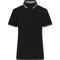 Ladies' Polo - Black/white/grey