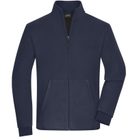 Men's Bonded Fleece Jacket - Navy/dark grey