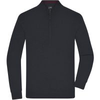 Men's Half-Zip Troyer - Black