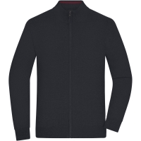 Men's Zip Cardigan - Black
