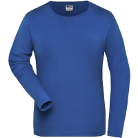 Ladies' BIO Stretch-Longsleeve Work - SOLID - - Royal
