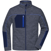 Men's Structure Fleece Jacket - Navy melange/navy/royal