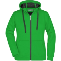 Ladies' Doubleface Jacket - Fern green/graphite