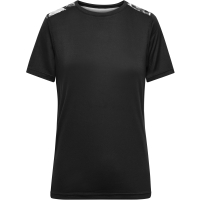 Ladies' Sports Shirt - Black/black printed