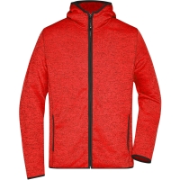 Red melange/black