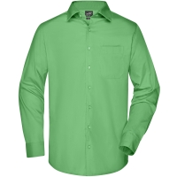 Men's Business Shirt Longsleeve - Lime Green