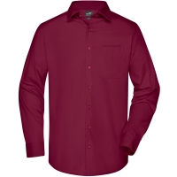 Men's Business Shirt Longsleeve - Wine