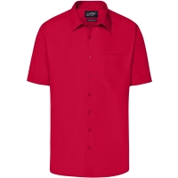 Men's Business Shirt Shortsleeve - Red
