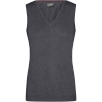 Ladies' V-Neck Pullunder - Anthracite melange