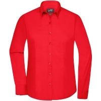 Ladies' Shirt Longsleeve Poplin - Tomato