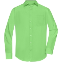 Men's Shirt Longsleeve Poplin - Lime Green