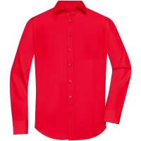 Men's Shirt Longsleeve Poplin - Tomato