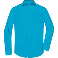 Men's Shirt Longsleeve Poplin - Turquoise