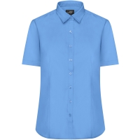 Ladies' Shirt Shortsleeve Poplin - Aqua