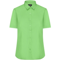 Ladies' Shirt Shortsleeve Poplin - Lime Green