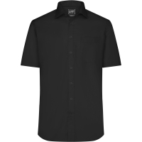 Men's Shirt Shortsleeve Micro-Twill - Black
