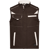 Workwear Softshell Vest - COLOR - - Brown/stone