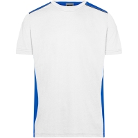Men's Workwear T-Shirt - COLOR - - White/royal