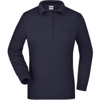 Ladies' Workwear Polo Pocket Longsleeve - Navy