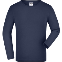 Junior Shirt Long-Sleeved Medium - Navy