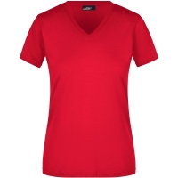 Ladies' Slim Fit V-T - Red
