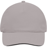 5 Panel Sandwich Cap - Light grey/black