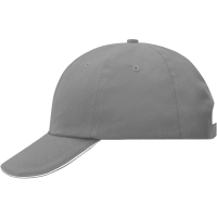 6 Panel Raver Sandwich Cap - Dark grey/white