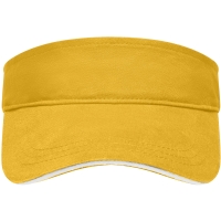 Sandwich Sunvisor - Gold yellow/white