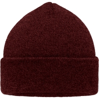 Melange Beanie - Dark red melange
