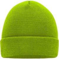 Knitted Cap - Lime Green