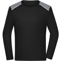 Men's Running Shirt Longsleeve  GRS - Black