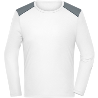 Men's Running Shirt Longsleeve  GRS - White