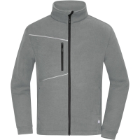 Fleece Jacket - Corduroy Look - Steel grey