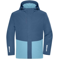 Workwear Hardshell Rainjacket - Deep blue/steel blue