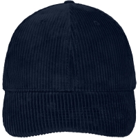 6 Panel Corduroy Cap  Organic Cotton - Navy