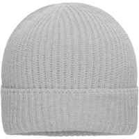 Bio Cotton Winter Beanie - Light grey melange