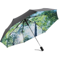 AC pocket umbrella FARE® Impressions - Black/forest design