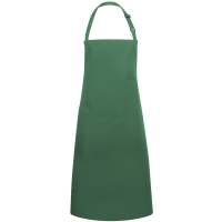 XXL Oversized Bib Apron Basic with Buckle and Pocket - Forest green