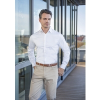 Long-Sleeve Men´s Shirt Active-Stretch in Slim-Fit - White