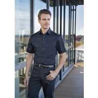 Short-Sleeve Men´s Shirt Active-Stretch in Modern-Fit - Black