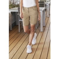 Ladies' 5-Pocket Shorts Classic-Stretch - Pebble beige
