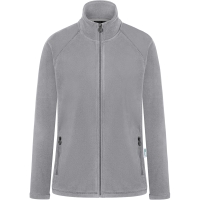 Ladies' Workwear Fleece Jacket Warm-Up, from Sustainable Material, 100% GRS Certified Recycled Polyester - Platinum grey