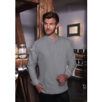 Chef Jacket Green-Generation, from Sustainable Material, 72% GRS Certified Recycled Polyester / 28% Conventional Cotton - Platinum grey