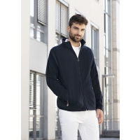 Men's Workwear Fleece Jacket Warm-Up, from Sustainable Material, 100% GRS Certified Recycled Polyester - Navy